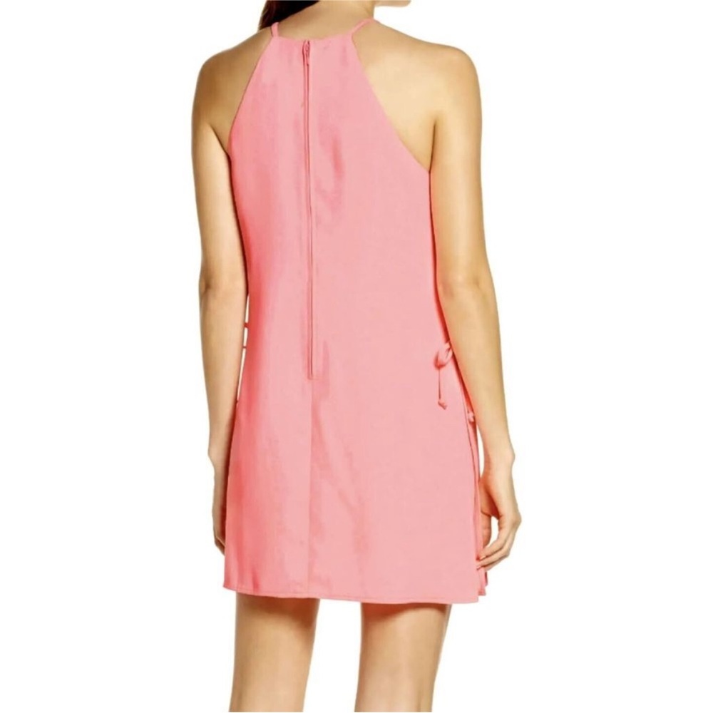 Lilly Pulitzer Pearl Romper Dress Lillys Neon Coral Sz 8 - Picture 4 of 10